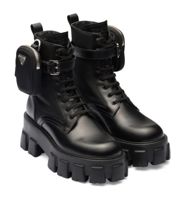 Prada
Monolith pouch-detail leather boots - Image 4